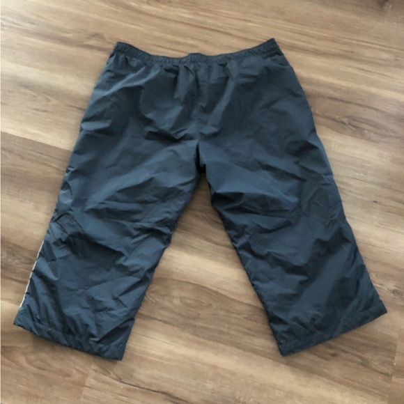 Nike Blue White Side Stripe Capris Wind Breaker Pants Women Size Large - Picture 5 of 6